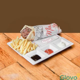 Sandwich naan viande hachée