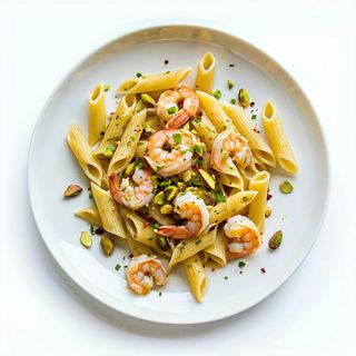 pennette gambero e pistacchio