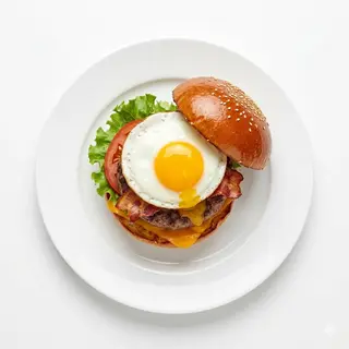 Plato 21: Hamburguesa Con Huevo