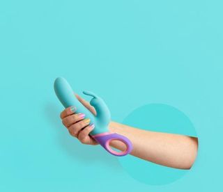 Vibrador Yuppy Rotador 360º Conejito Turquesa 