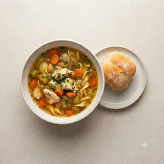 Chicken Soup With A Piece Of Chicken