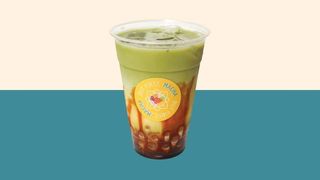 Macha bubble tea