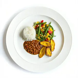 Bandera Ternera Con Ensalada