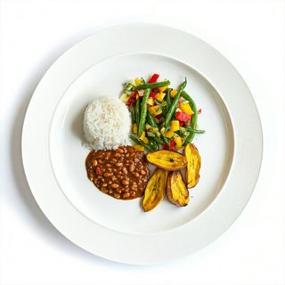 Bandera Ternera Con Ensalada