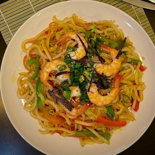 Udon Noodle Camarão