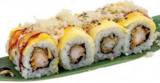 163 Uramaki Ebiten mango roll