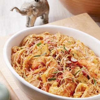 Fideos Chinos Fritos Con Gambas