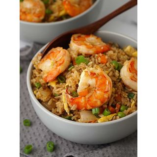 Chilli Garlic Fried Rice with Prawns