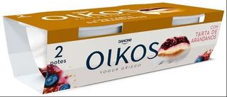 Yogur Griego con Tarta Arándanos Danone Pack 2 Uds. 110 Gr.