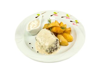 Mușchi de vită cu sos gorgonzola