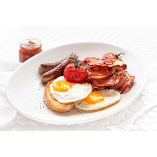 Fried Eggs, Sausage, Bacon and Tomato (TILL 11 AM)