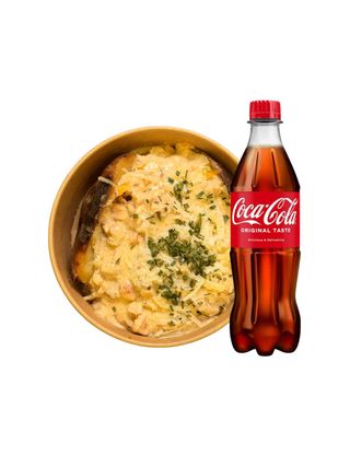 Creamy Mushroom Chicken + Coca-Cola 0.5L