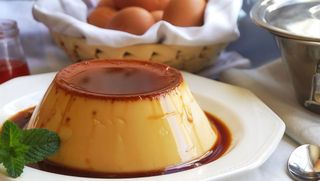 Flan de vanilla