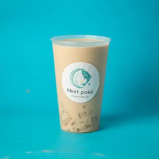 Tè nero al latte con coconut jelly