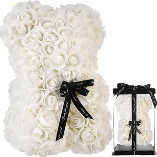 Ours En Rose Blanc