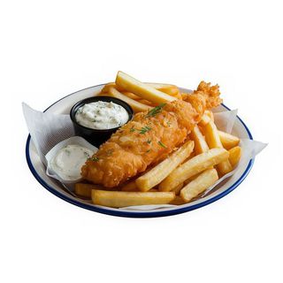 COD FISH salad &chips