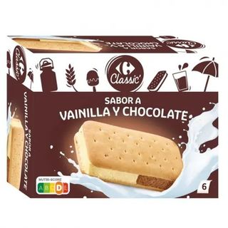 Sandwich De Vainilla Y Chocolate Carrefour 6 Ud.