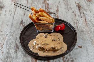 Էսկալոպ Սնկի Սոուսով