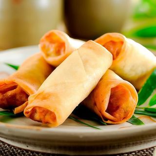 Rollitos Rosas De Primavera Vegetariano