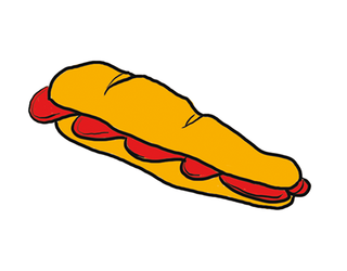 Bocadillo Frío De Salami
