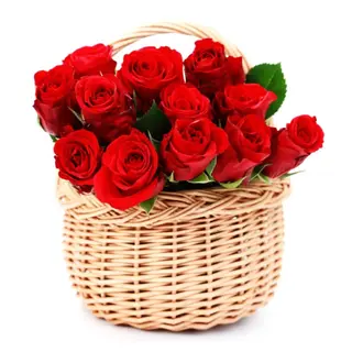 cesto rose rosse (Rose)