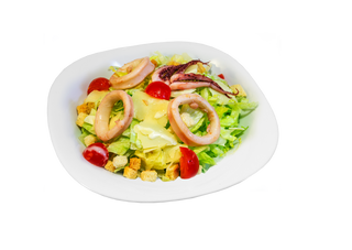 Салата Цезар с калмари (300г)