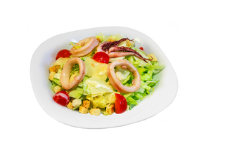Салата Цезар с калмари (300г)