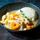 Langostinos Jengibre Y Cebolla Tierna