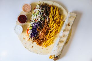 Kebab Tortilla z frytkami