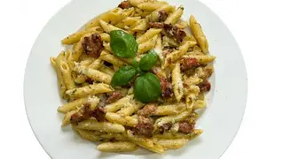 Penne carbonara