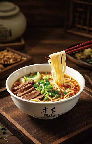 Ramen in brodo con manzo brasato