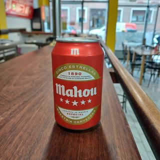 Mahou 5 estrella lata 33ml 