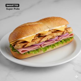 Baguette super pollo