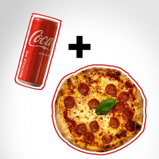 Pizza Margherita + Bibita