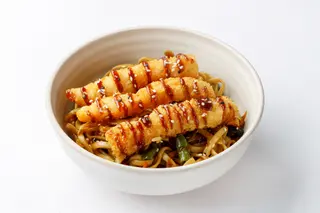 Udon cu creveti tempura