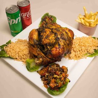 Un Poulet Entier Rôti