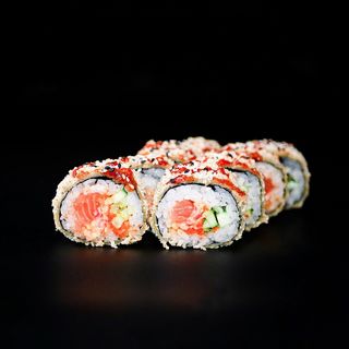 Темпура з лососем та краб міксом