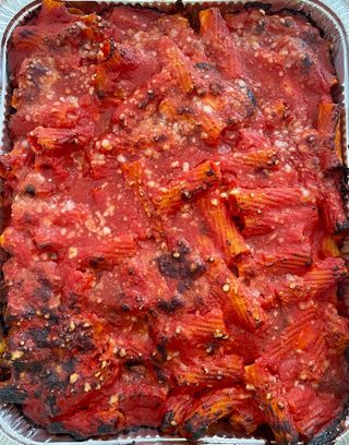 Rigatoni alla Norma teglia per 6 persone circa 2.5 kg 