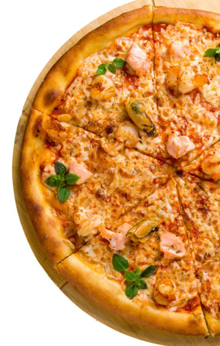 Pizza de gambas (32 cm.)