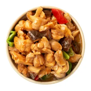 Yakisobas de Pollo con Setas Shiitake en Salsa soja Casera(001)