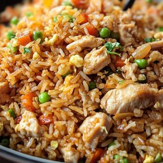 Pork fried rice porzione media