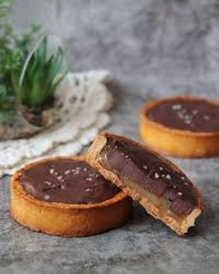 Tarte fine au chocolat et orange confite