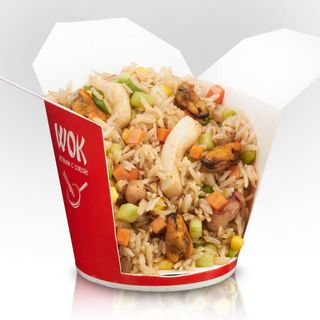 Вок рис "Морской коктейль"