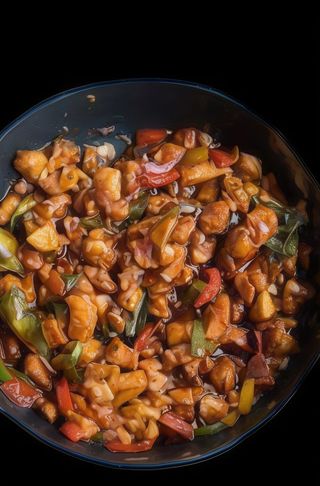 Wasaman z kurczakiem po tajsku