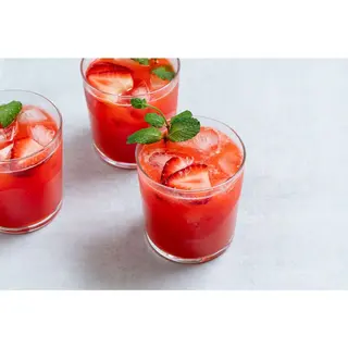 Strawberry Lemonade Tangy lemonade with strawberry twist