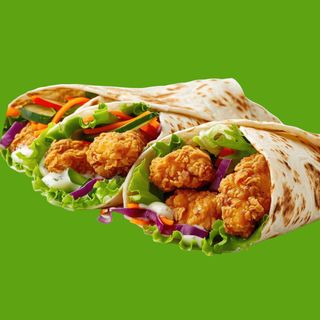 Shawarma de pollo crujiente