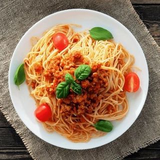 Chicken Bolognese And Spaghetti