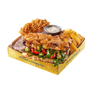 ХРУПКАВ ФОКАЧА САНДВИЧ КАПРЕЗЕ КОМБО