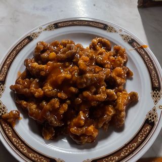 Ternera Frita Con Salsa Agridulce