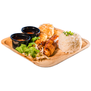 Sajgonki 2 szt. z ryżem i surówką